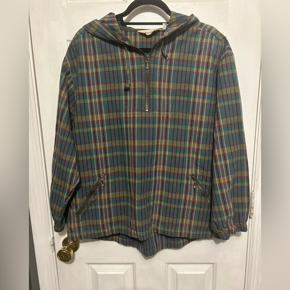 Eddie Bauer women’s plaid jacket size medium 2000’s